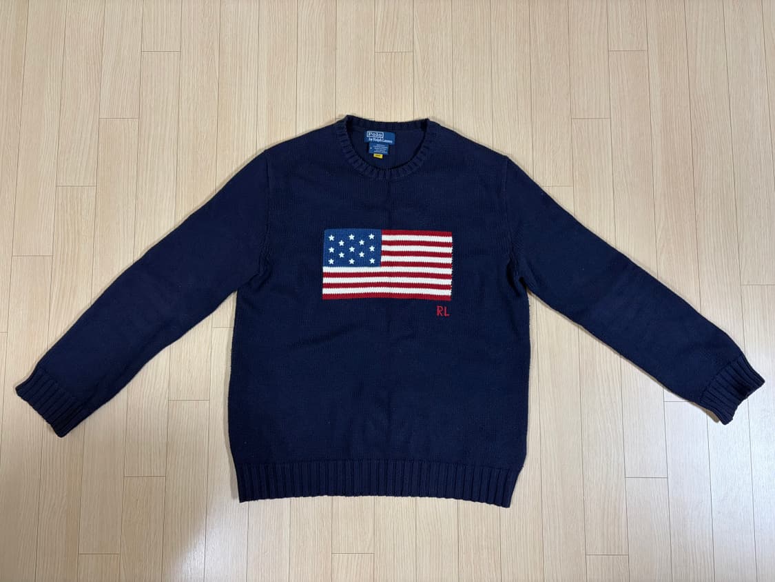 폴로 랄프로렌 성조기 니트 / M 사이즈 / 네이비 상품이미지2