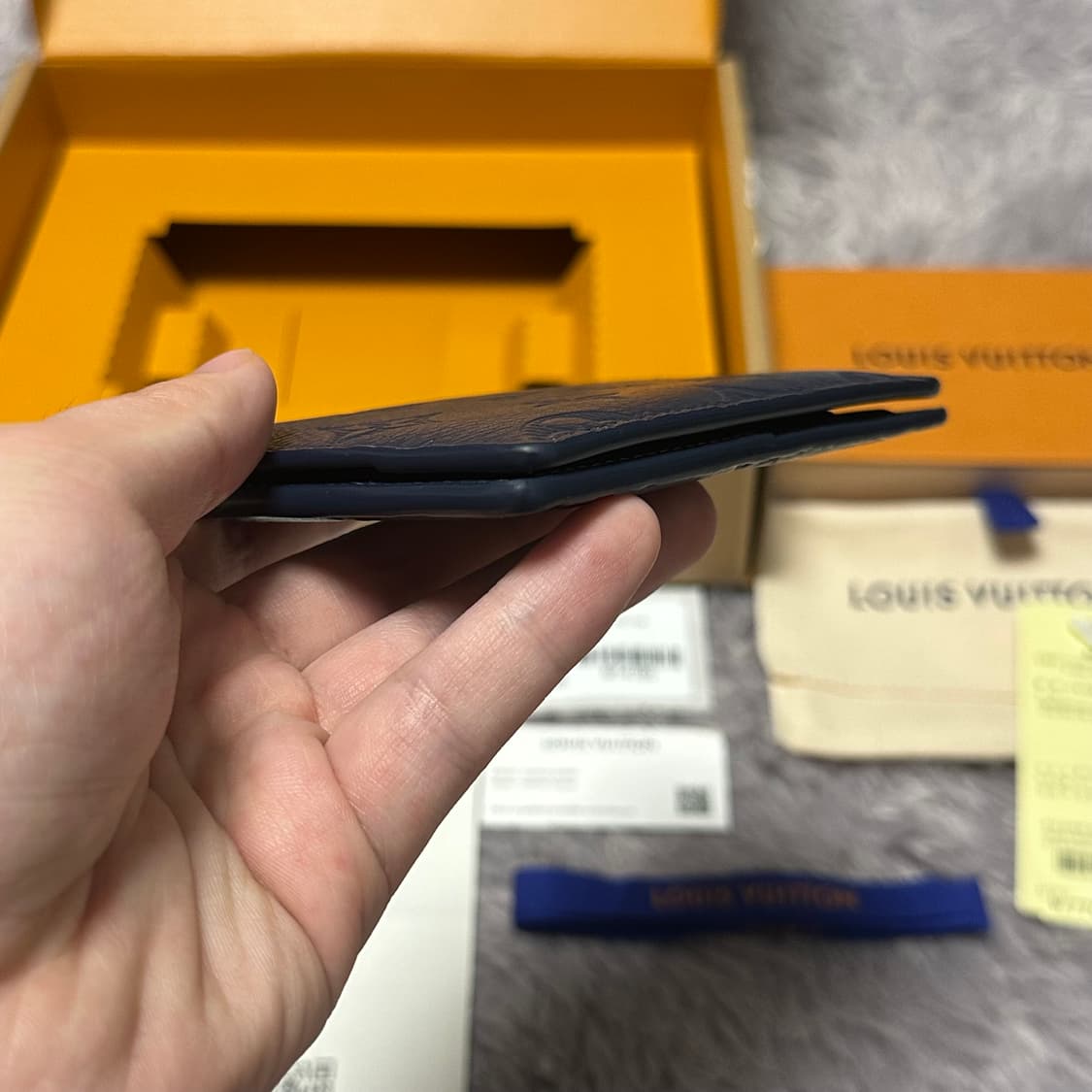 [풀구성] 루이비통 이클립스 쉐도우 오거나이저 카드지갑 네이비 상품이미지7