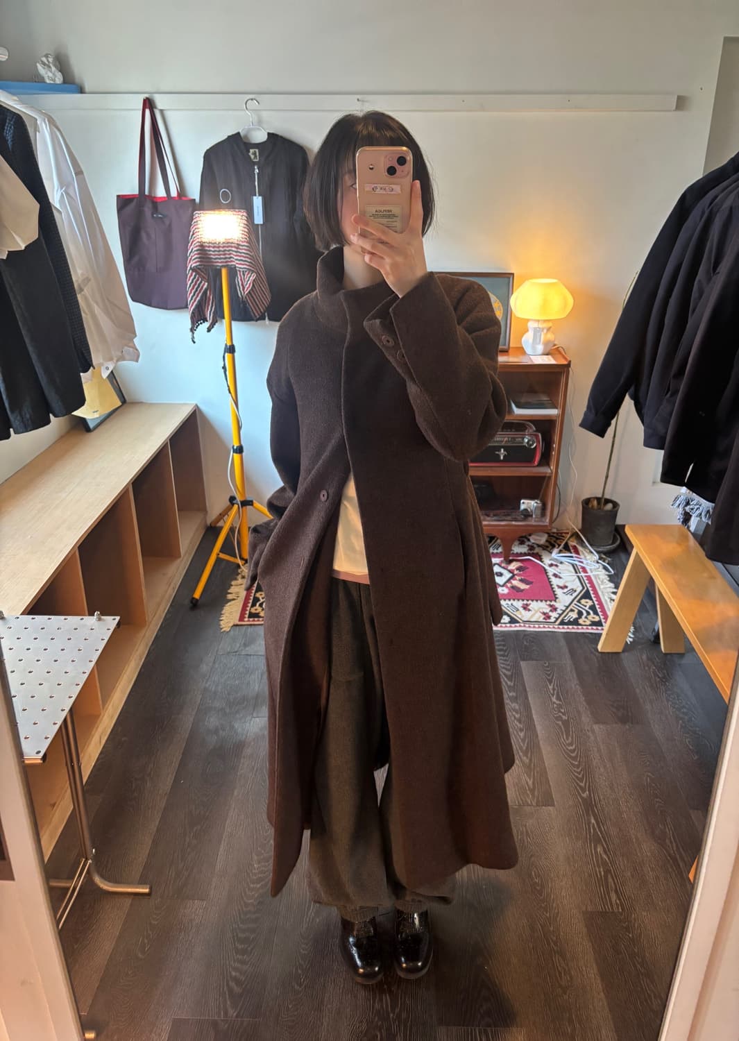 로우클래식 하이넥 코트 상품이미지1