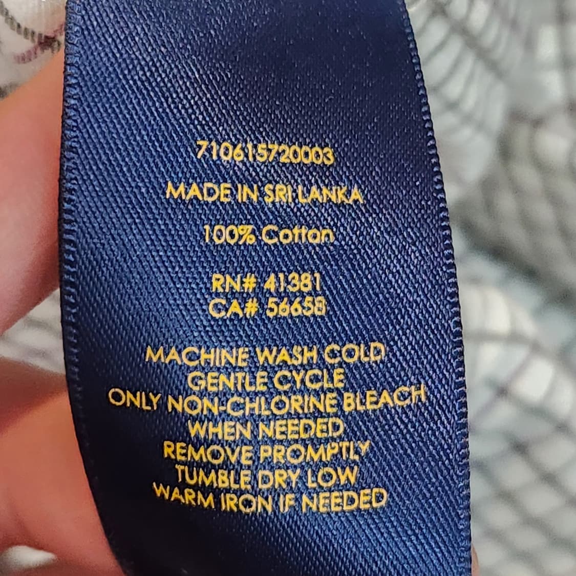 폴로 랄프로렌 체크 긴팔 셔츠 (S) 상품이미지3