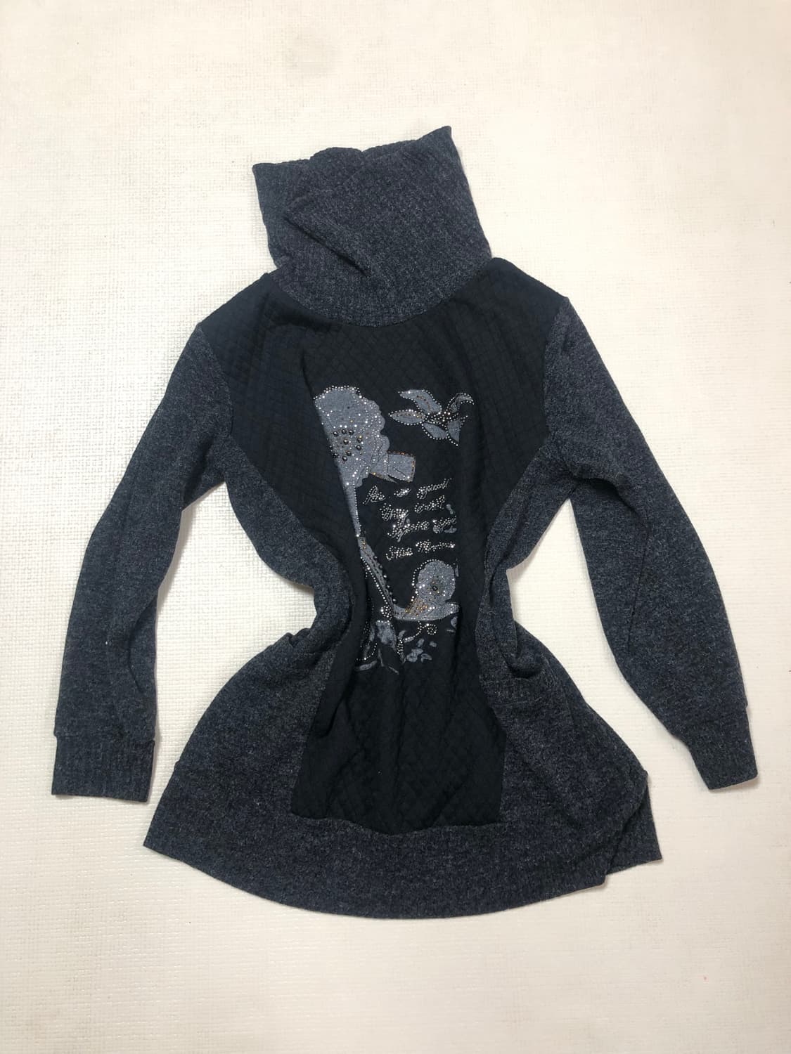 빈티지 블랙 오리엔탈 니트 원피스 상품이미지5