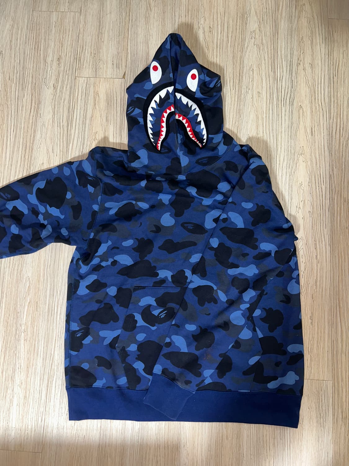 베이프 카모 샤크 청계 후드티 2XL 상품이미지1