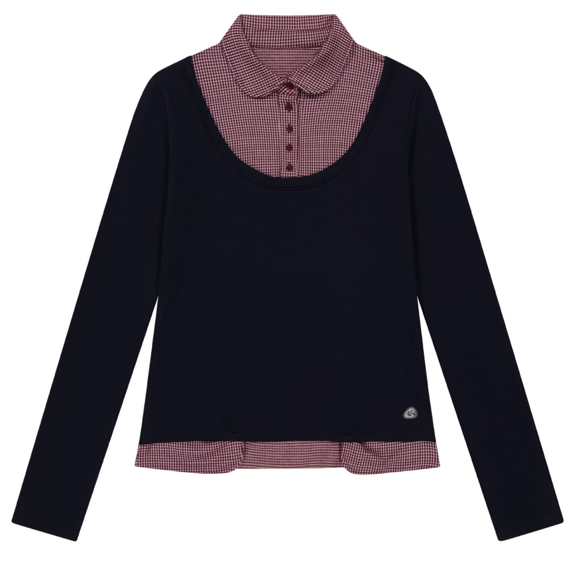 코이세이오 리버시블 롱슬리브 네이비 체크 셔츠 상품이미지1