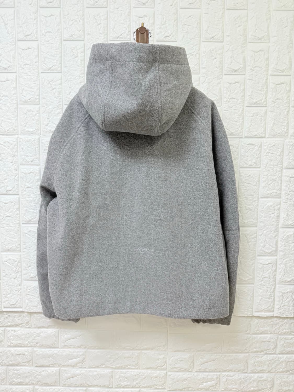 (25ss새상품) 우영미 그레이 오버 사이즈 울  후드 (46) 상품이미지2