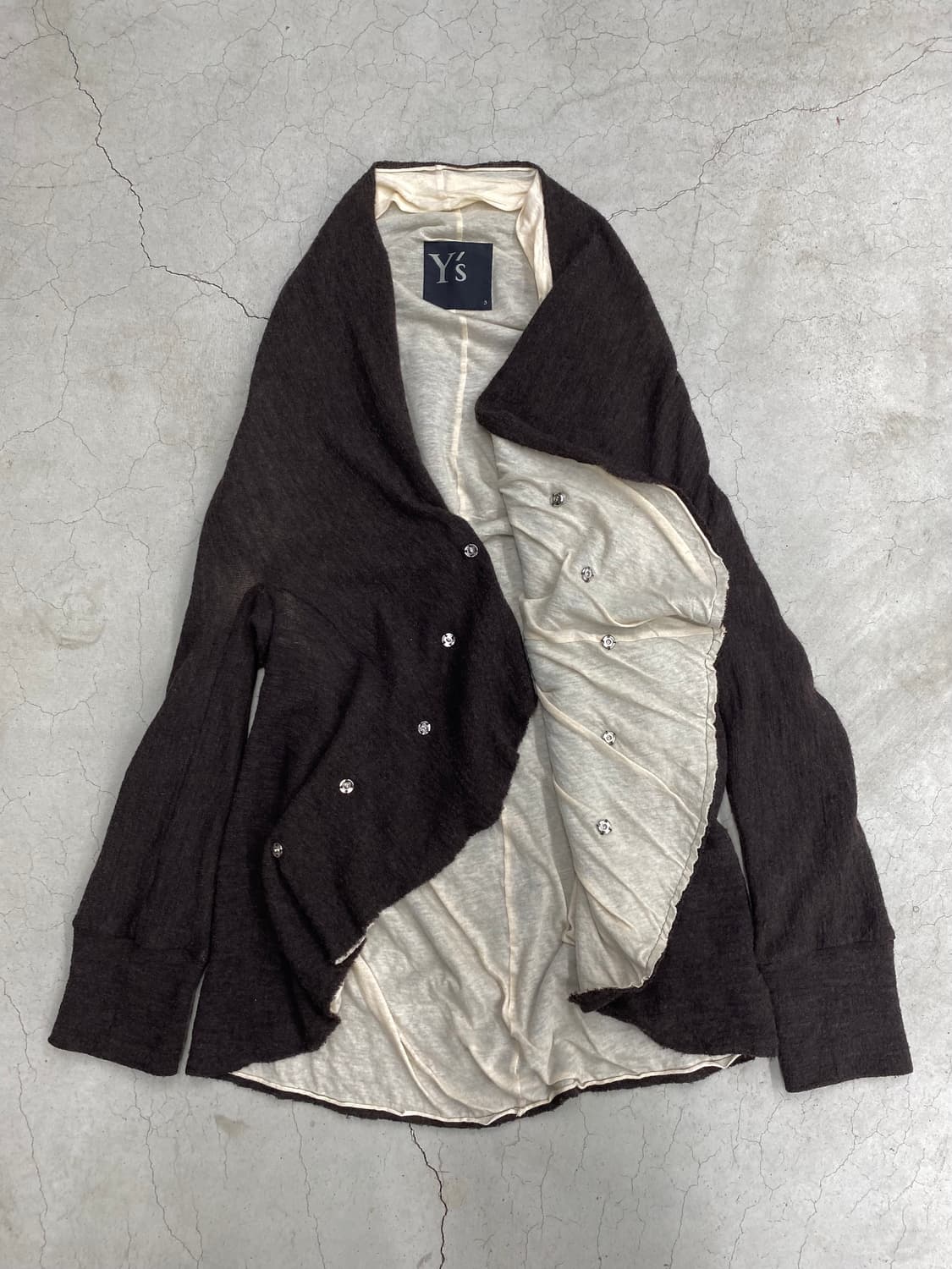 요지 야마모토 와이즈 드레이프 가디건 상품이미지1