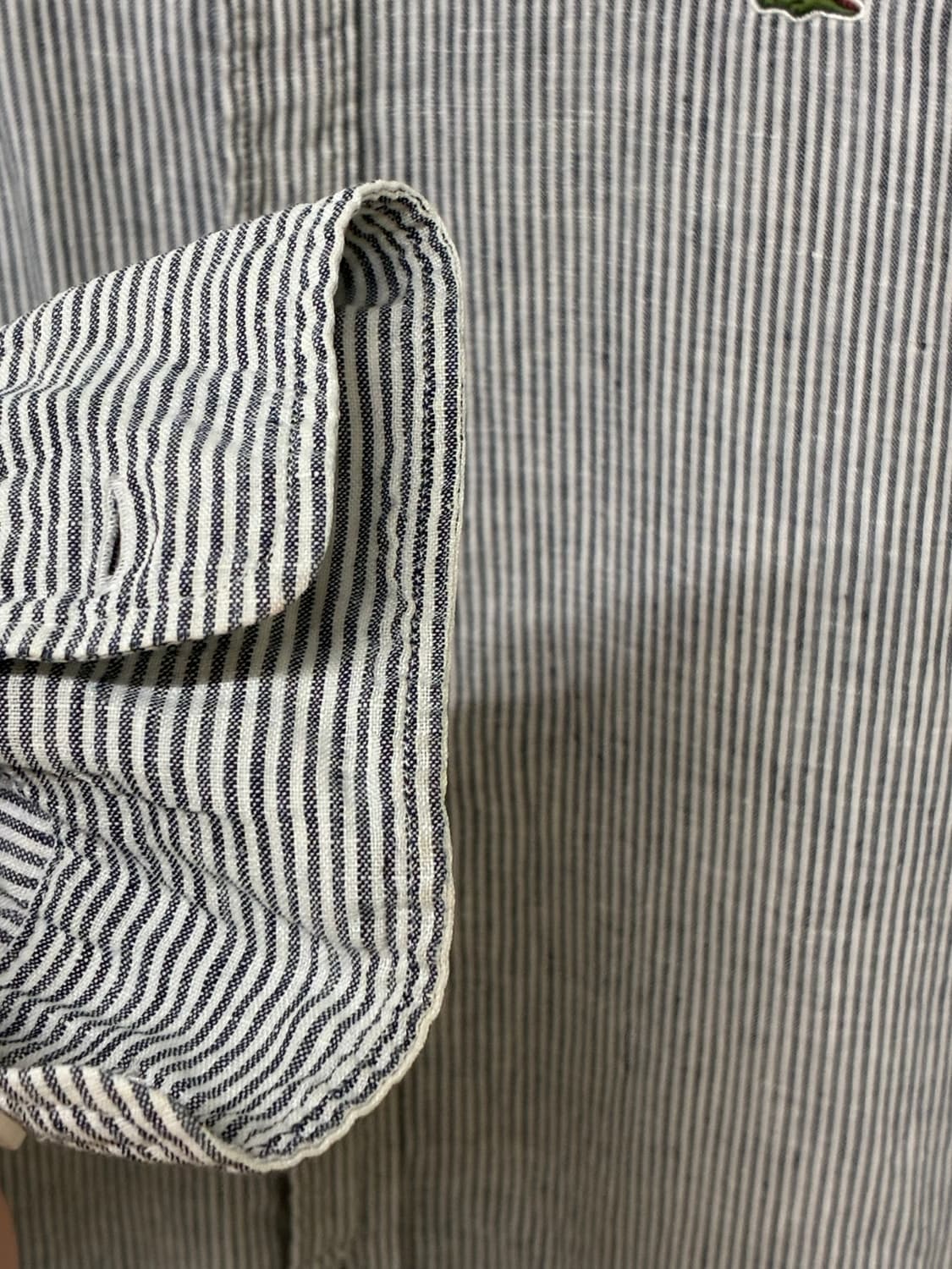 라코스테 차이나카라 리넨셔츠 xl 상품이미지3