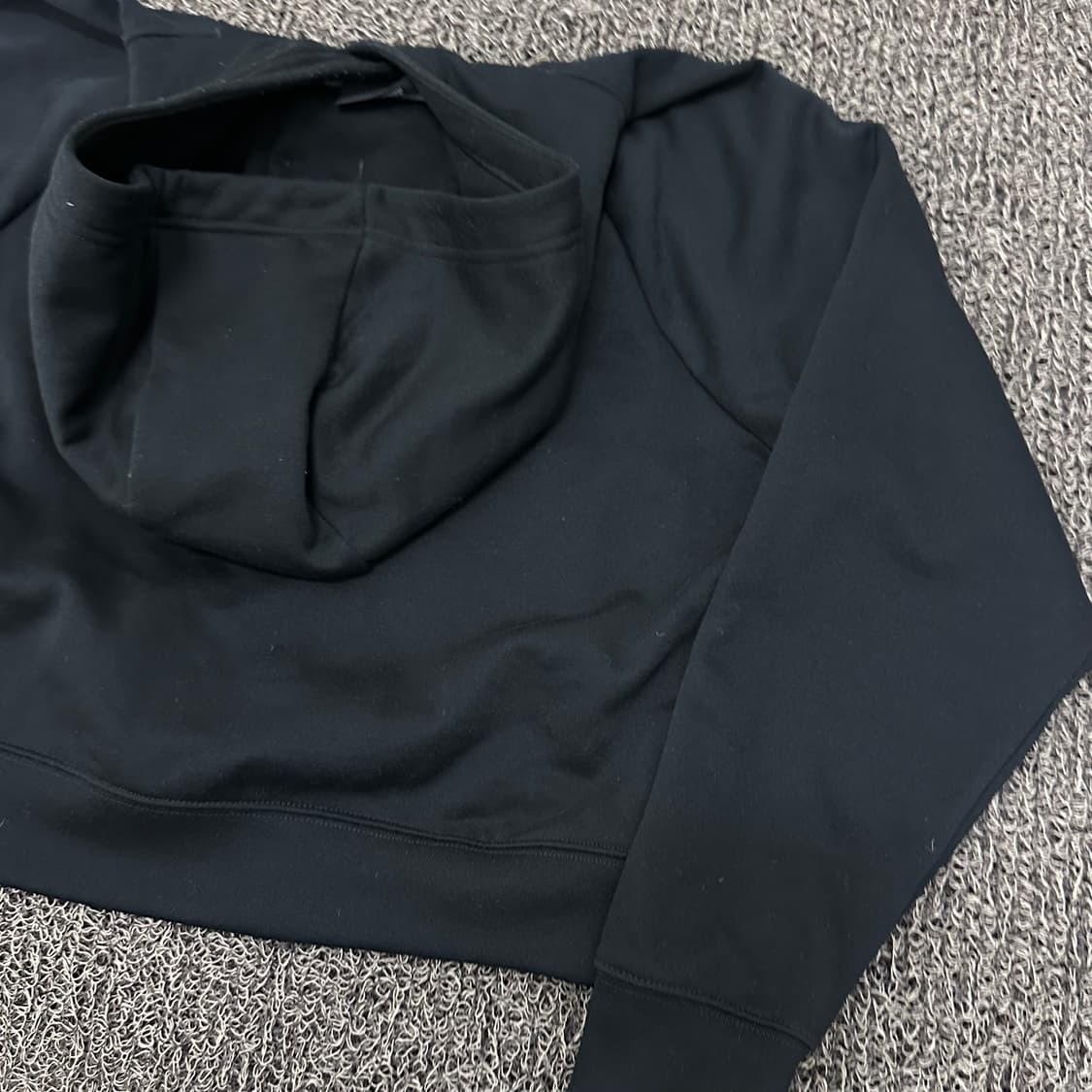 NIKE 나이키 여성 크롭 기모 후드티 블랙 85(M) 상품이미지6