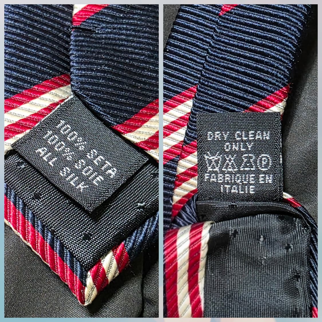 [정품] 겐조 옴므 로고 자수 실크 넥타이 (이탈리아제) 상품이미지9