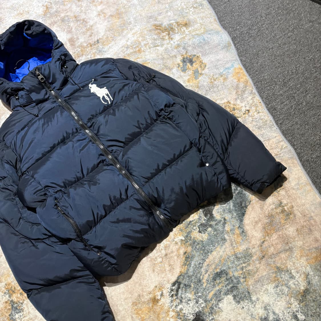 폴로 빅포니 빈티지 후드패딩 상품이미지3