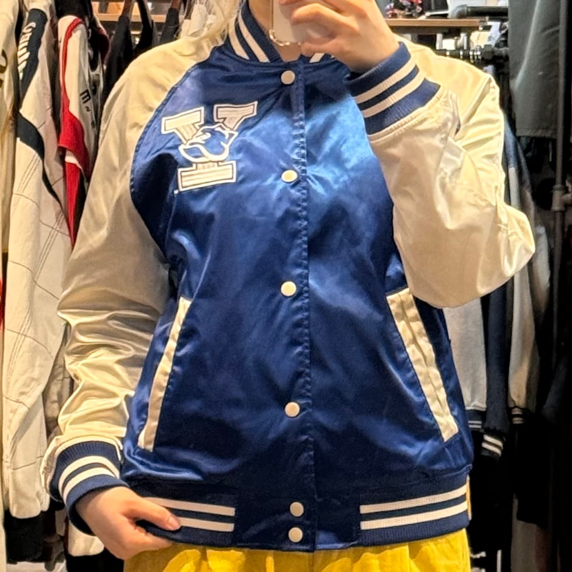 [NO.9] H&M 새틴 바시티 자켓 상품이미지2