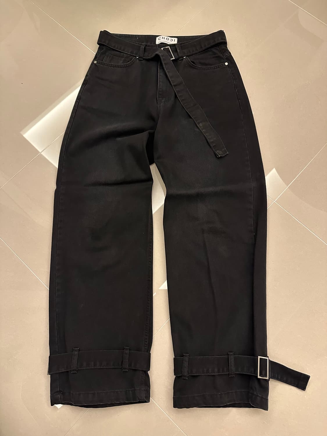 Choci 벨티드 데님팬츠 상품이미지3