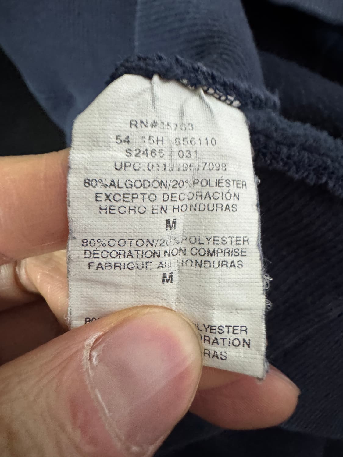 챔피온 미니멀 로고 트레이닝 기모 맨투맨 M 네이비 상품이미지4