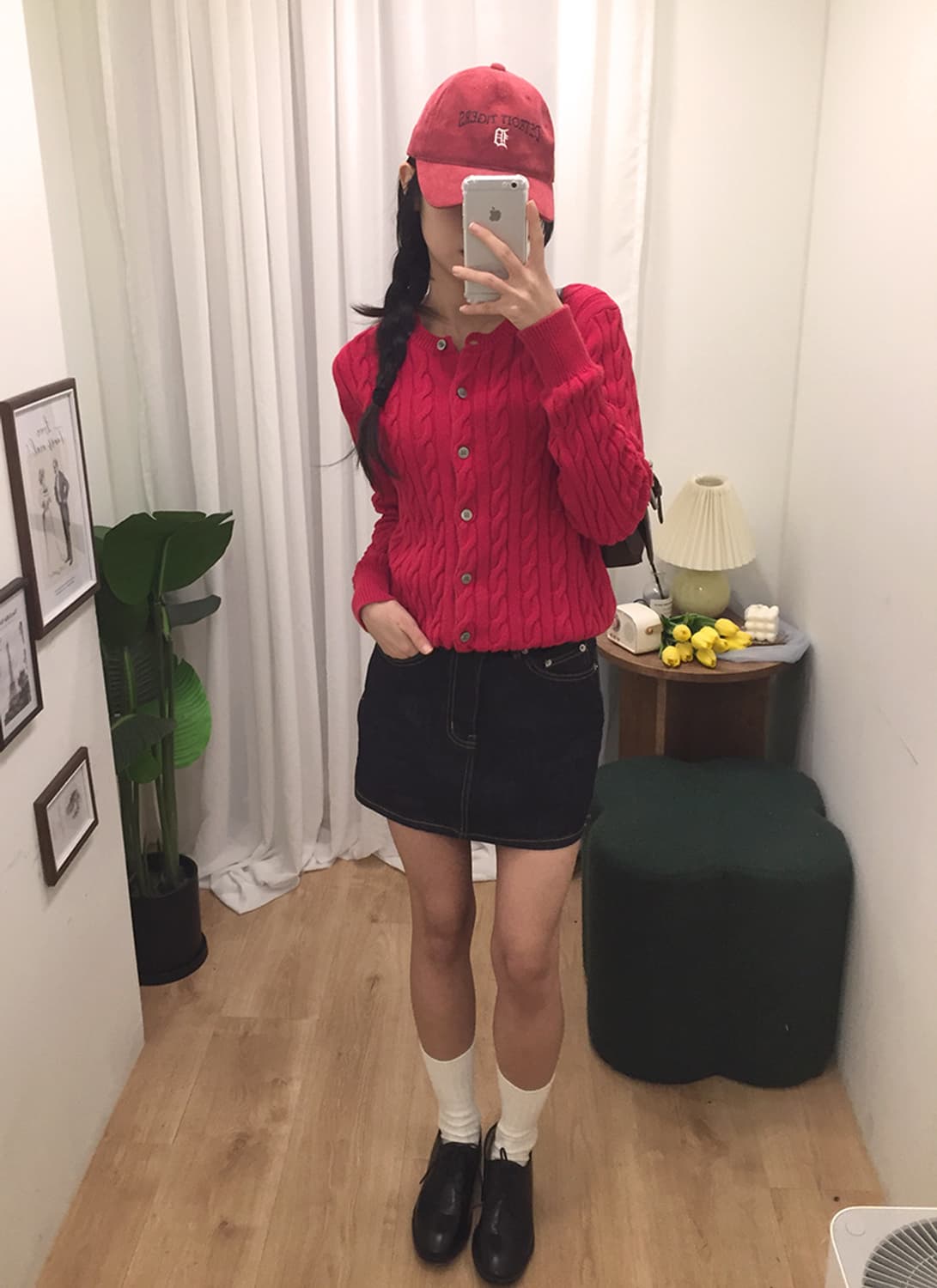 여성 로던 꽈배기 니트가디건 95 상품이미지2