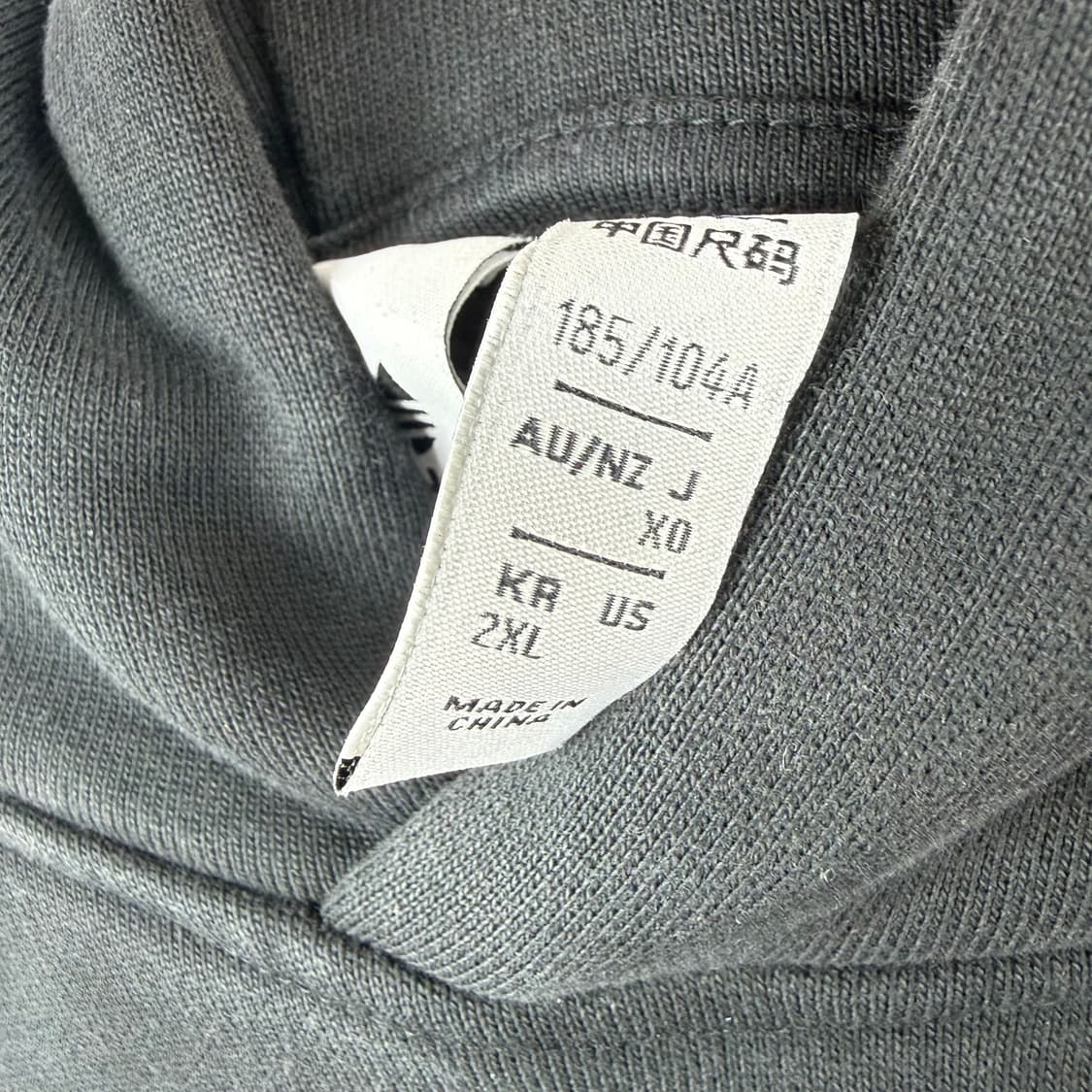 (2XL) 아디다스 불꽃 패치 로고 후드 티 블랙 상품이미지3