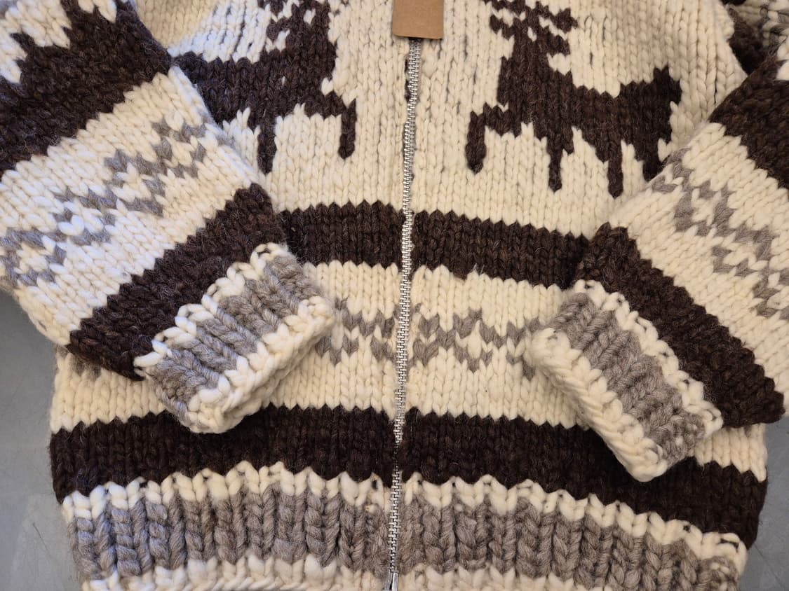 90s 헤비울 코위찬 짚업 상품이미지5