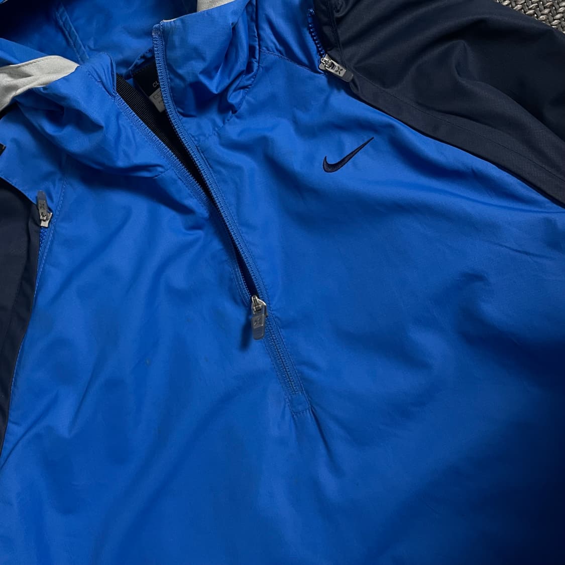 00s 나이키 올드스쿨 스우시로고 배색 바람막이 후드 웜업  o 4148 상품이미지5