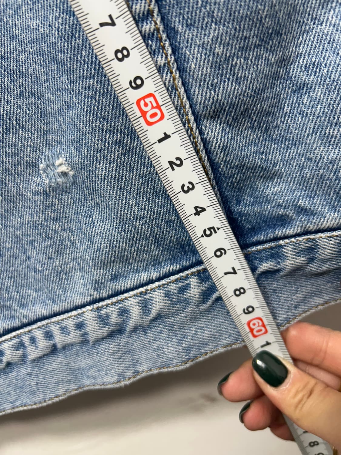 리바이스 여성 연청 데님자켓 타이거 자수 F 상품이미지5