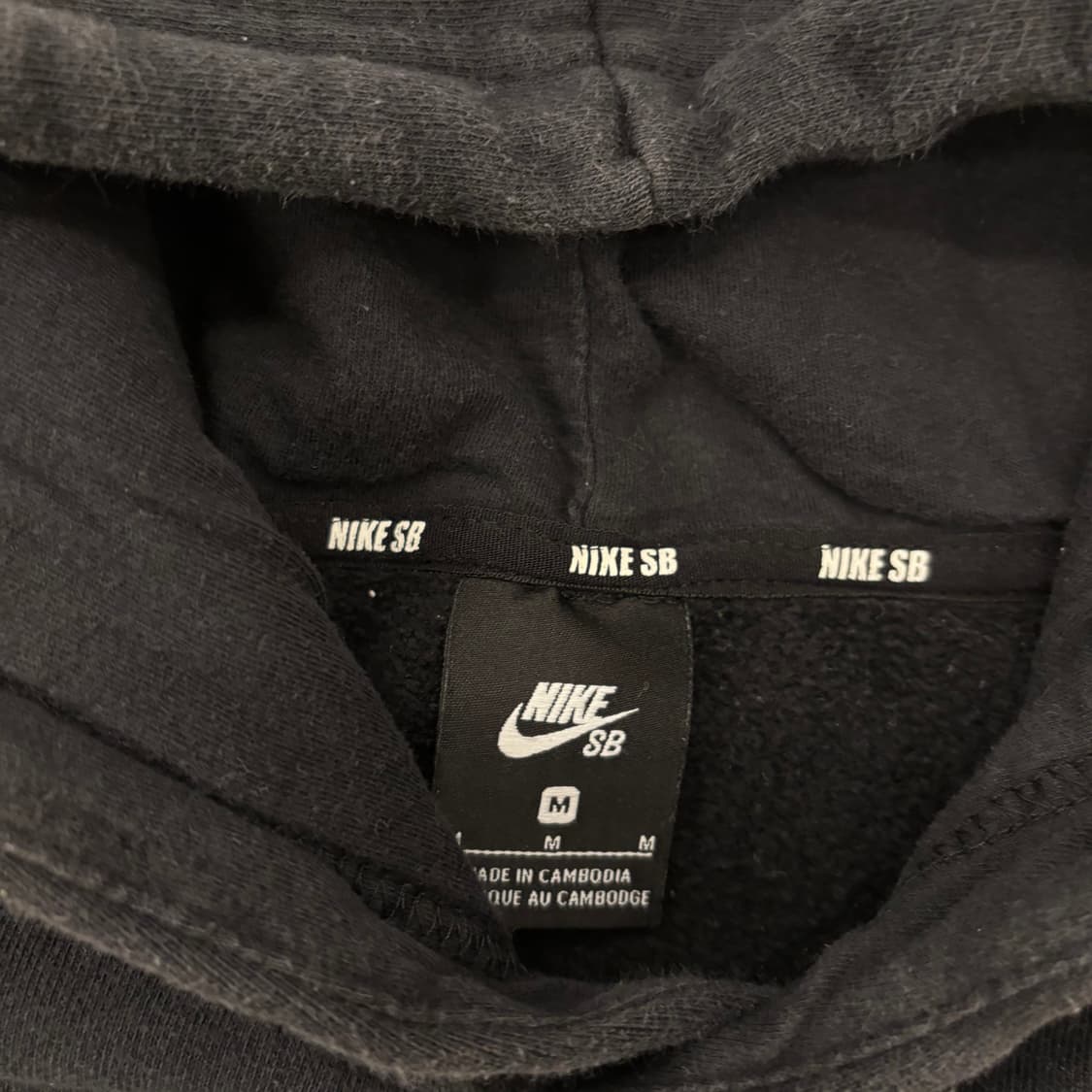 나이키 SB 빅로고 블랙 후드티 상품이미지3