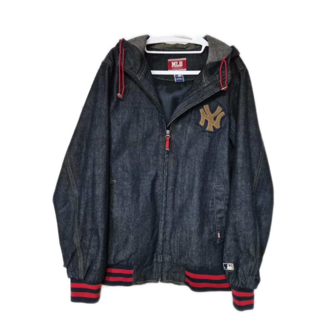 🔥MLB 뉴욕 양키스 빅로고 데님 바시티 자켓🔥 상품이미지1
