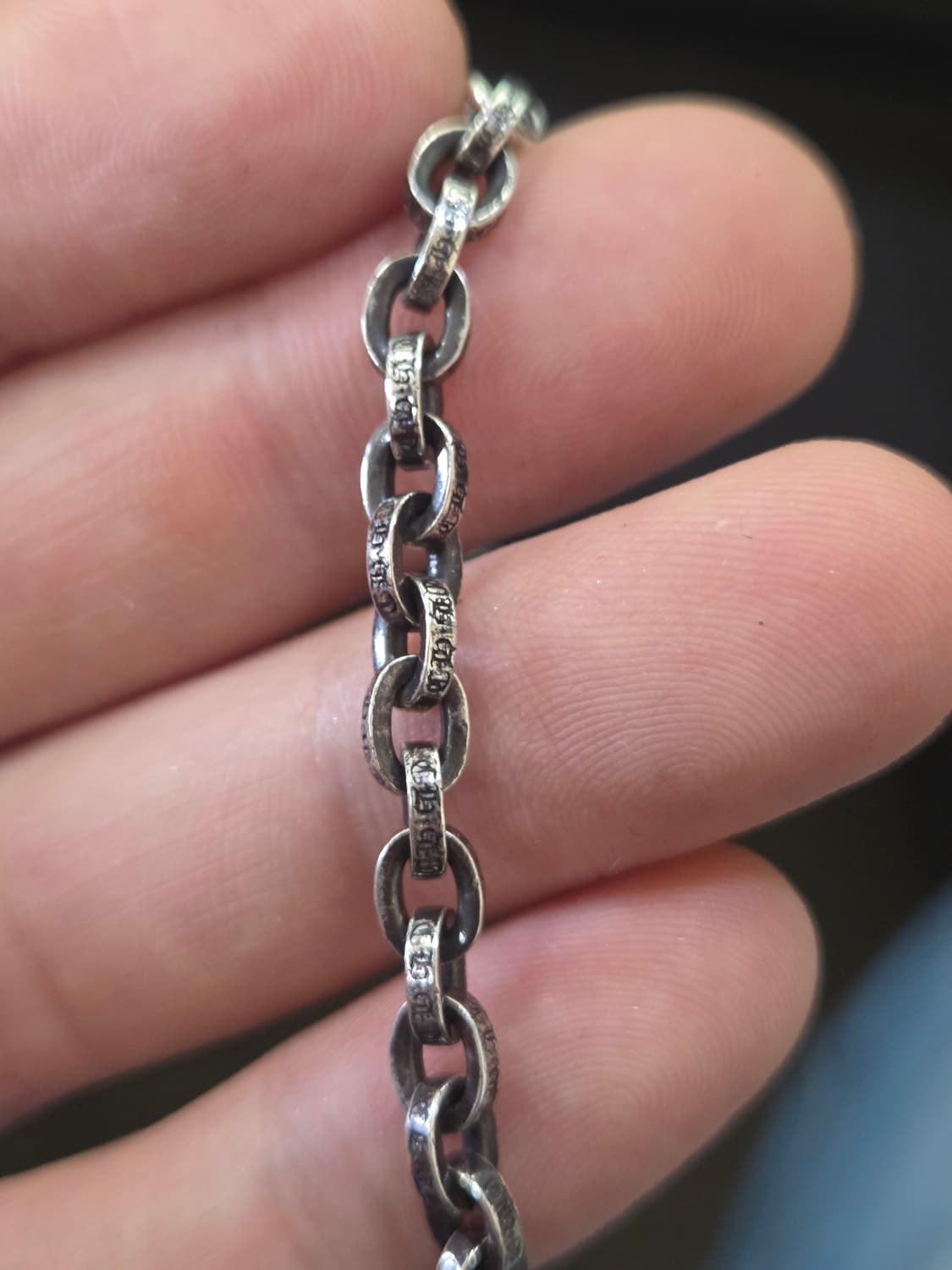 크롬하츠 페이퍼체인 팔찌 스몰 8인치 상품이미지5