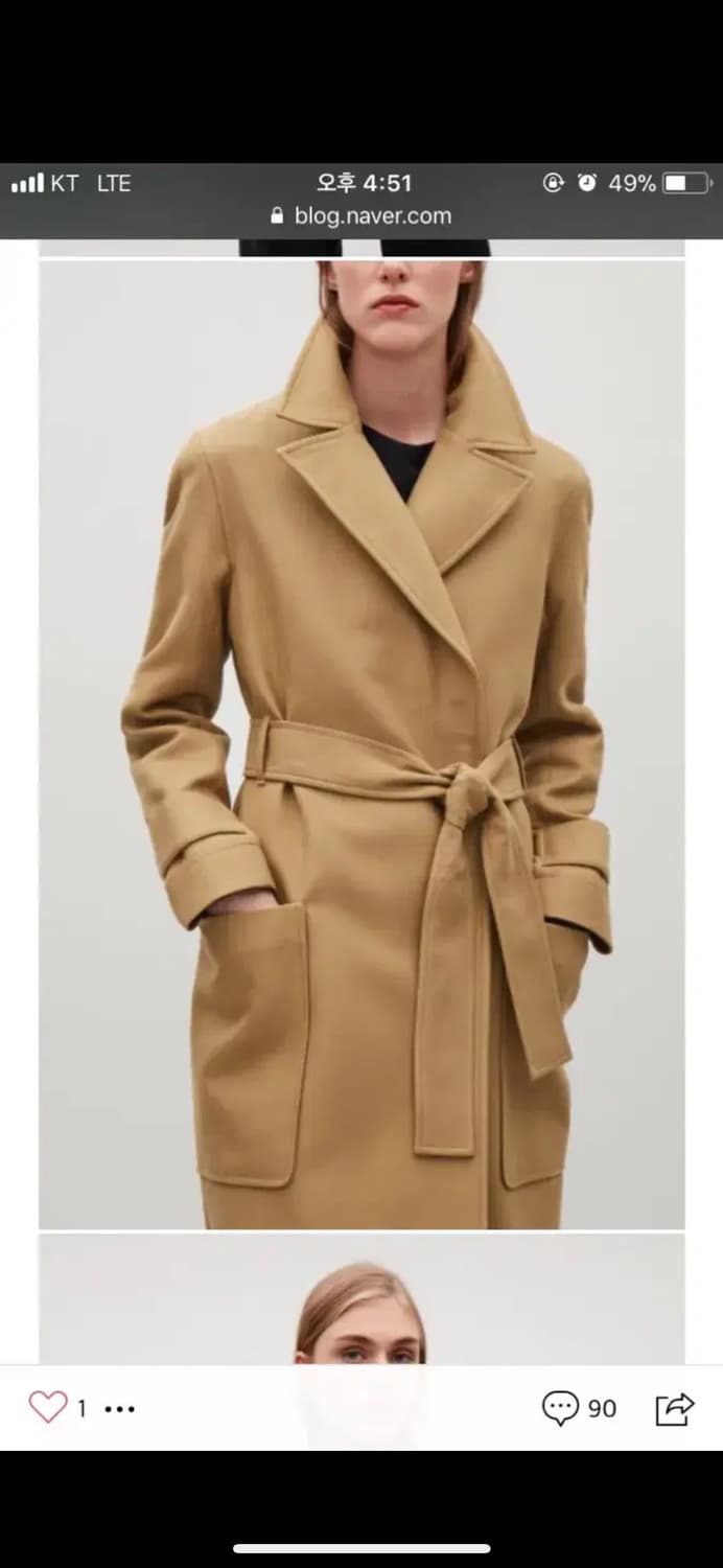 코스 라지 포켓 트렌치 코트 상품이미지3