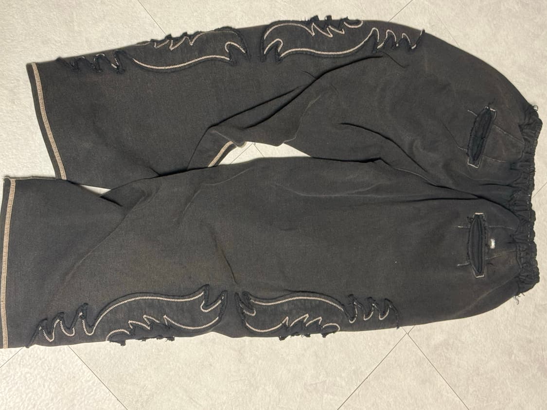 [1] 무라아에르 페더 아플리케 스웻팬츠 상품이미지4