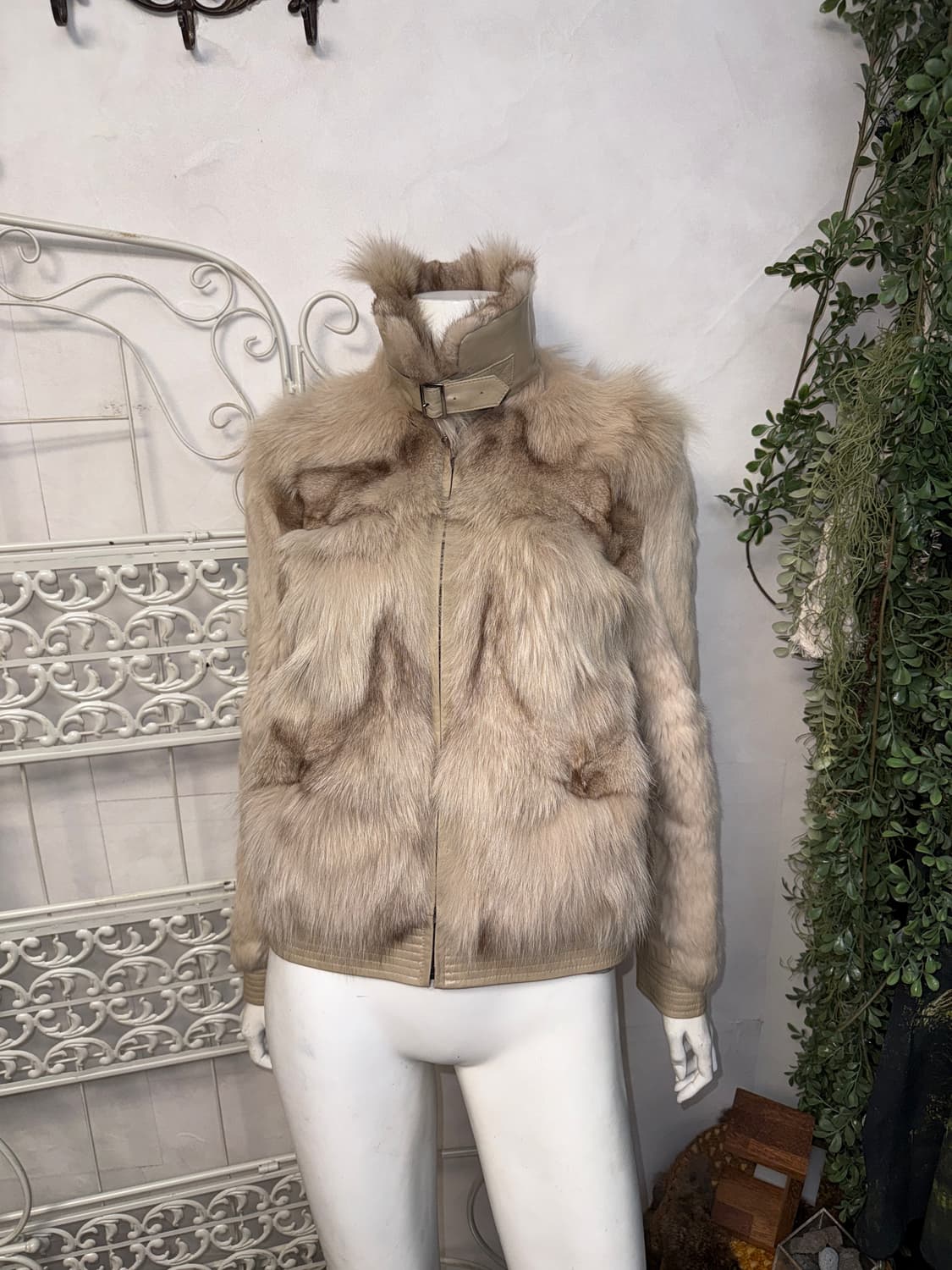 Morgan ivory lamb skin/fox&rabbit fur jk 상품이미지7