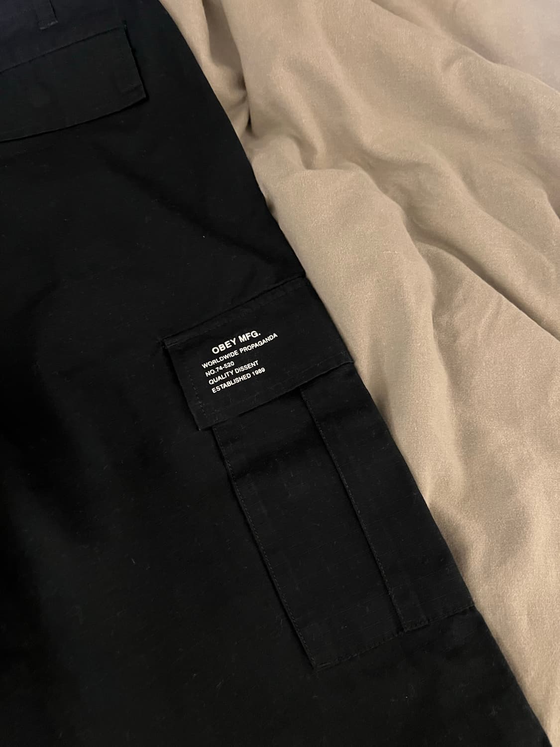 오베이 obey 블랙 카고바지 28 상품이미지4