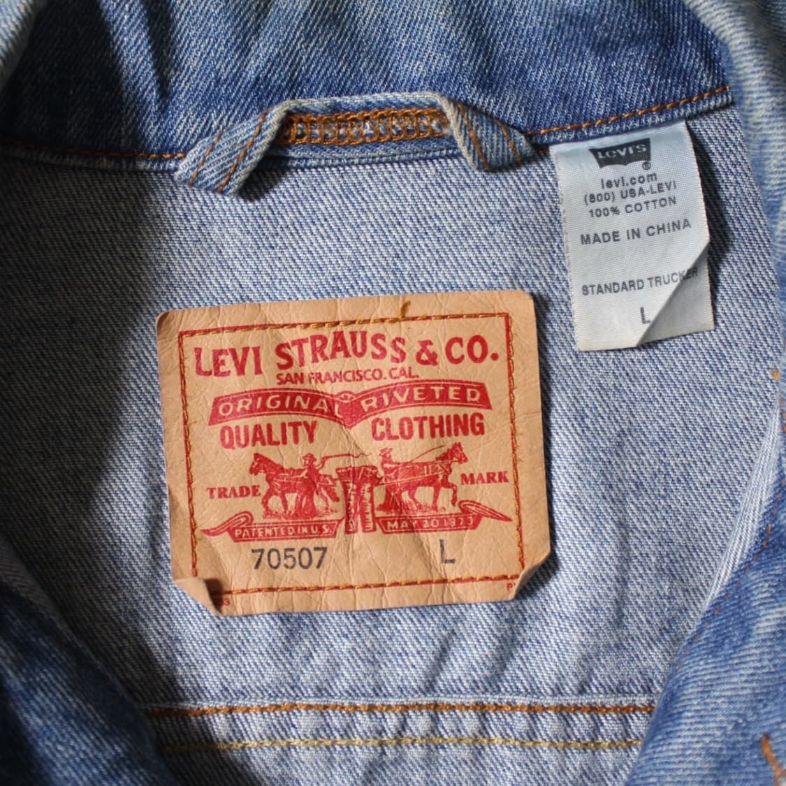 Levi’s 00’s 리바이스 데님 트러커 자켓 L009 상품이미지6