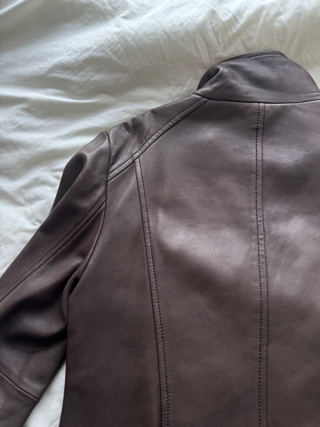 brown leather jacket 레더자켓 상품이미지5
