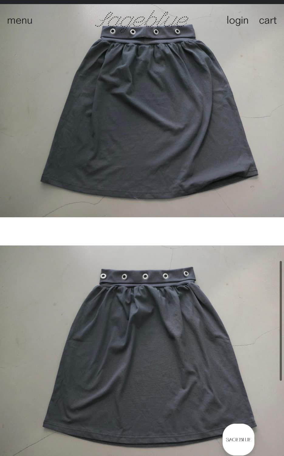 세이지블루 아일렛밴딩sk 상품이미지2