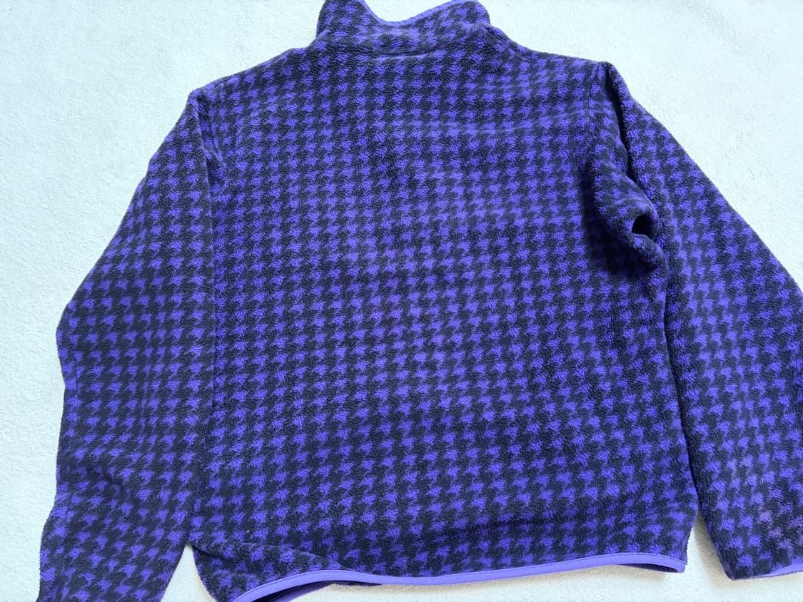 [M] 파타고니아 92년 빈티지 신칠라 스냅티 플리스 (퍼플 하운드투스) 상품이미지5