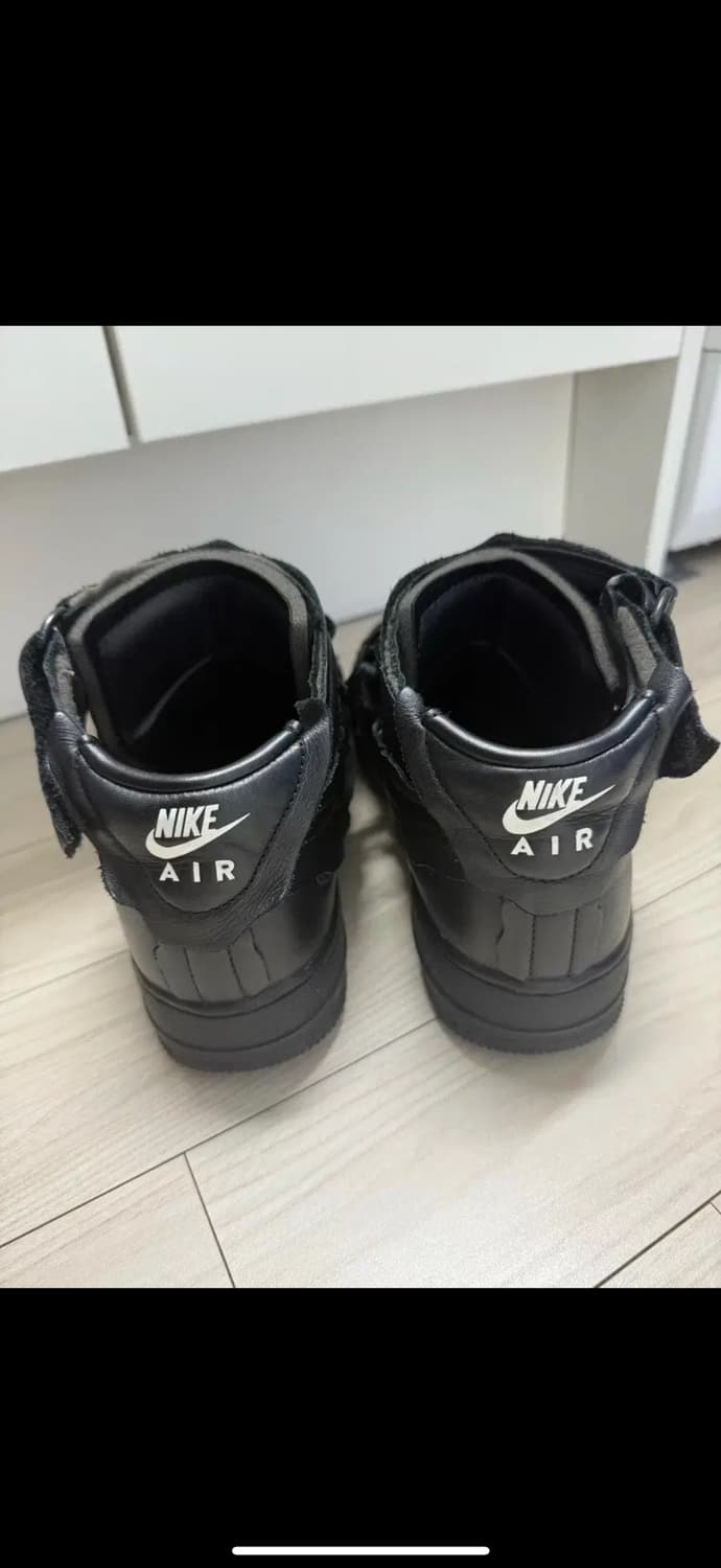 꼼데가르송(CDG x Nike) 나이키 에어포스 미드 블랙 255 상품이미지3