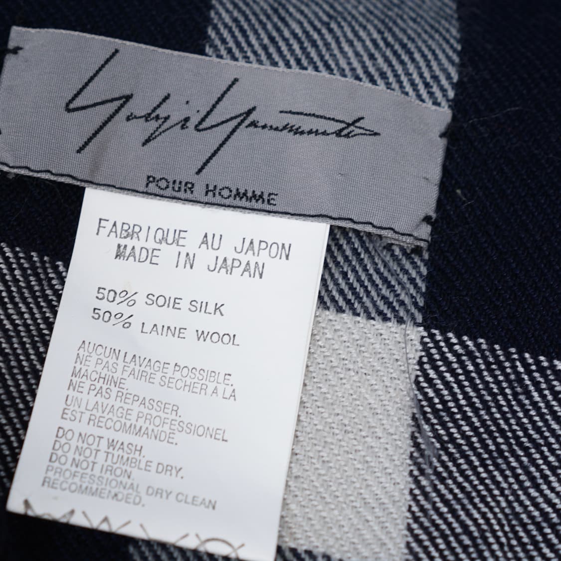 요지야마모토 뿌르 옴므 실크 머플러 상품이미지6