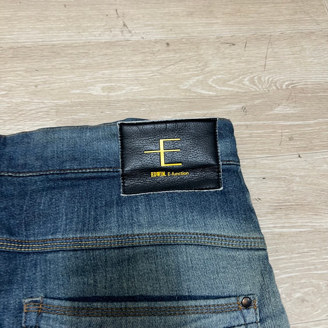 에드윈 빈티지 워싱 스트레이트 데님팬츠 청바지 [중청] XL 상품이미지6