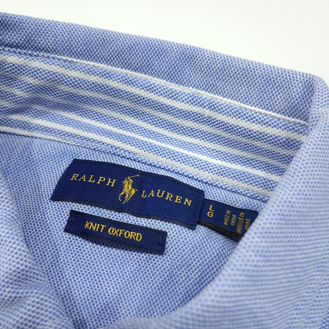 CL632 L 폴로 니트옥스포드 멀티포니 클래식 블루 셔츠 남방 상품이미지3