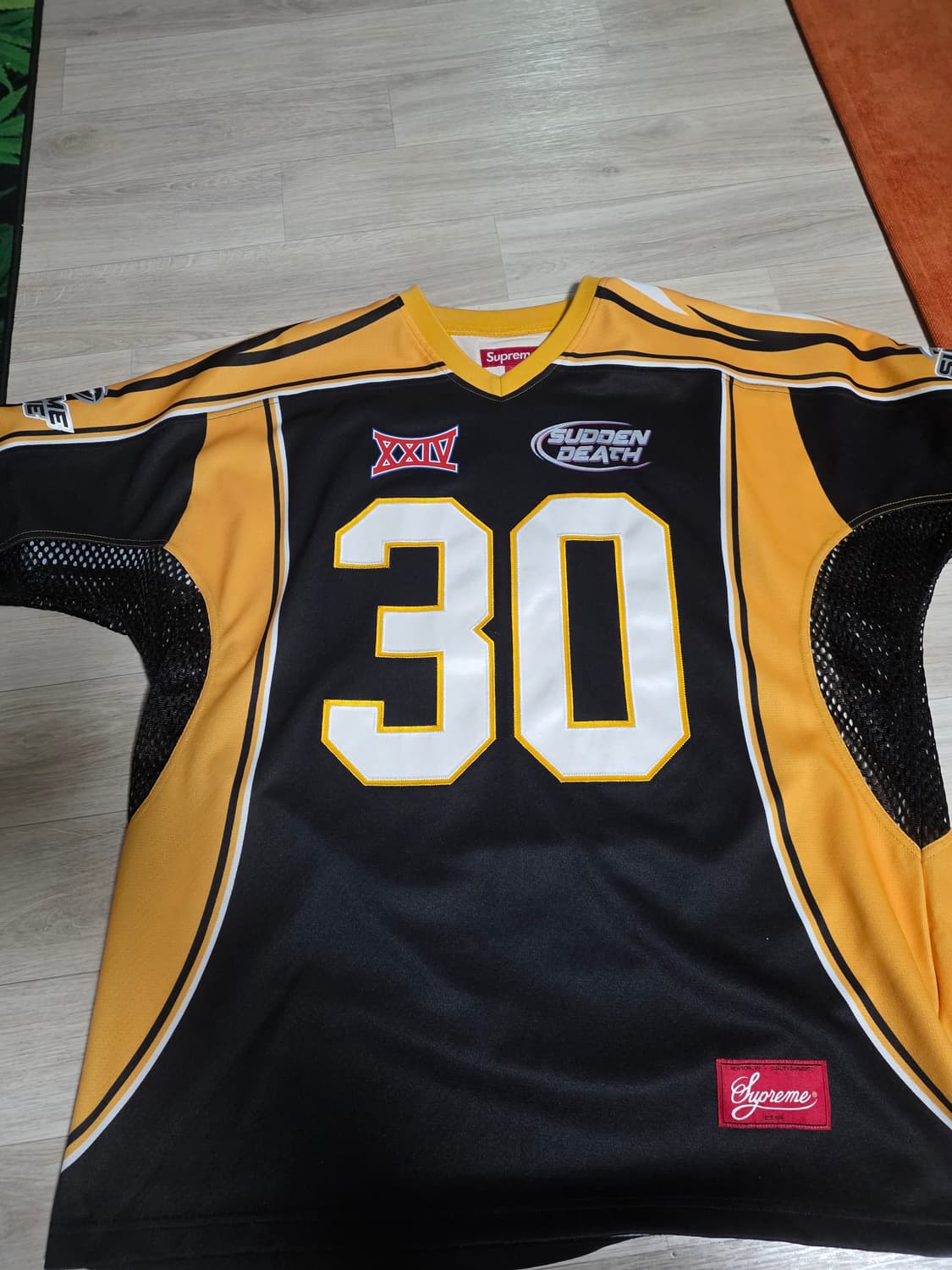 슈프림 서든 데스 풋볼저지 블랙 XL 상품이미지1