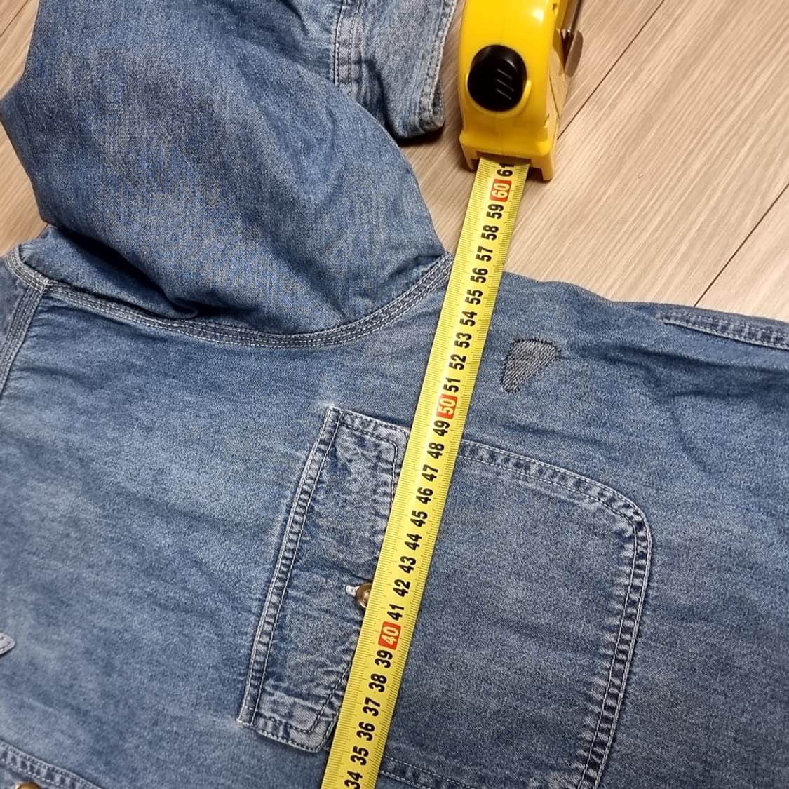 90s DFS SPORTS 데님 셔츠 남방 상품이미지4