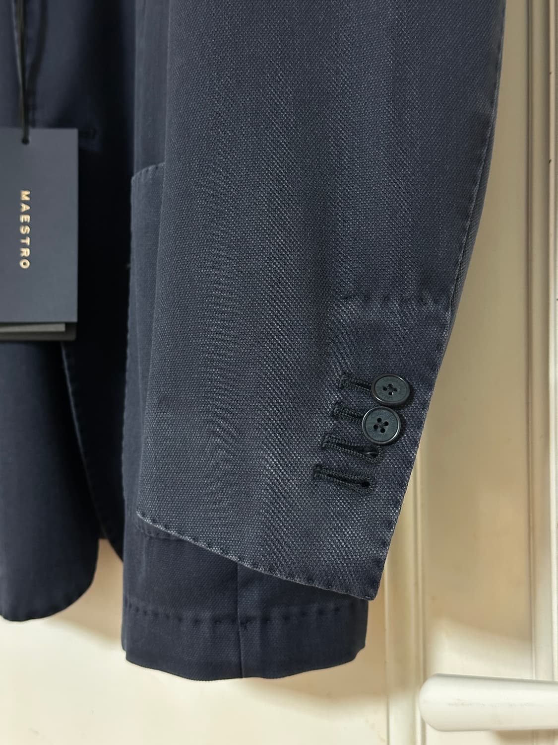 [새제품] 🇮🇹산타니엘로 이태리메이드 테일러 자켓 네이비 54 상품이미지3