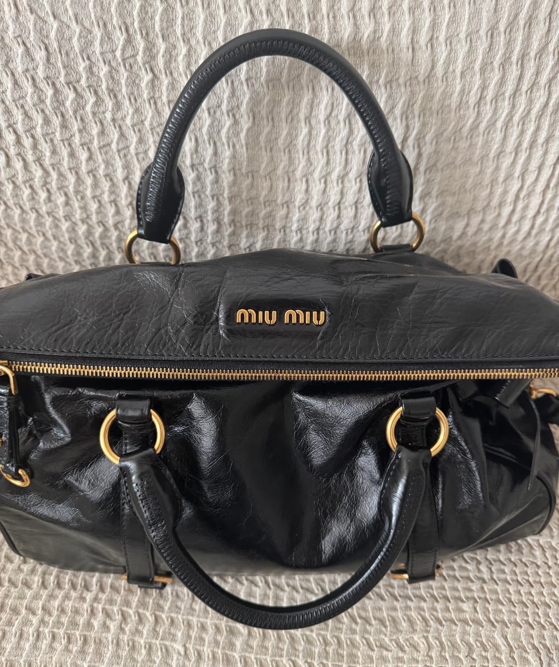 미우미우 비텔로 럭스 보우 사첼백 토트 크로스 상품이미지4