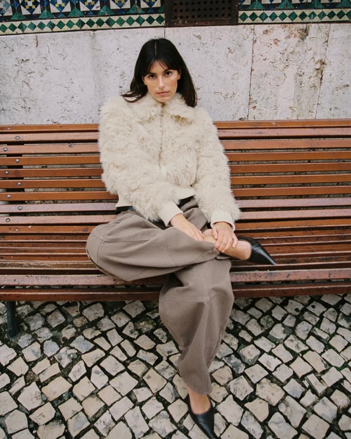 자라 퍼 봄버 자켓 (새상품) 상품이미지4