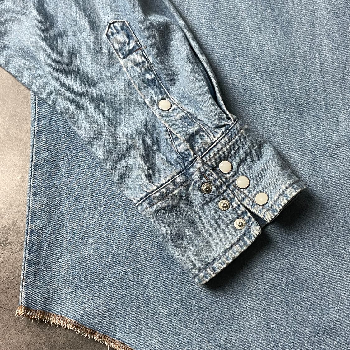 WRANGLER 랭글러 빈티지 웨스턴 데님 코튼 셔츠 A00501 상품이미지6