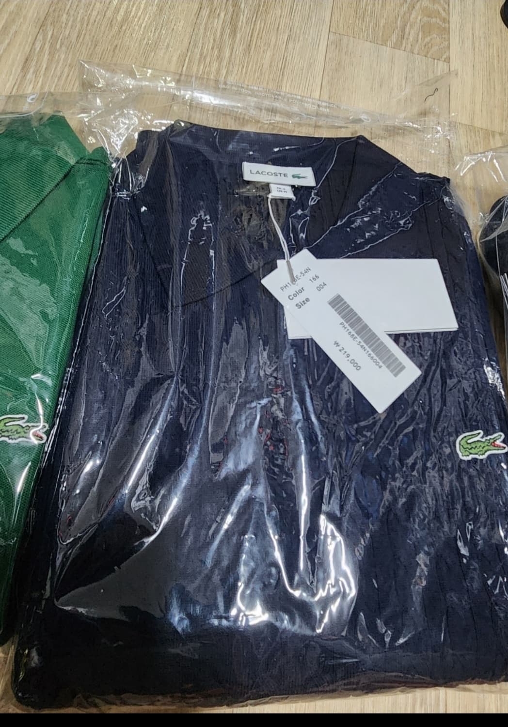 라코스테 케이블 반팔카라니트 네이비4새제품 상품이미지2