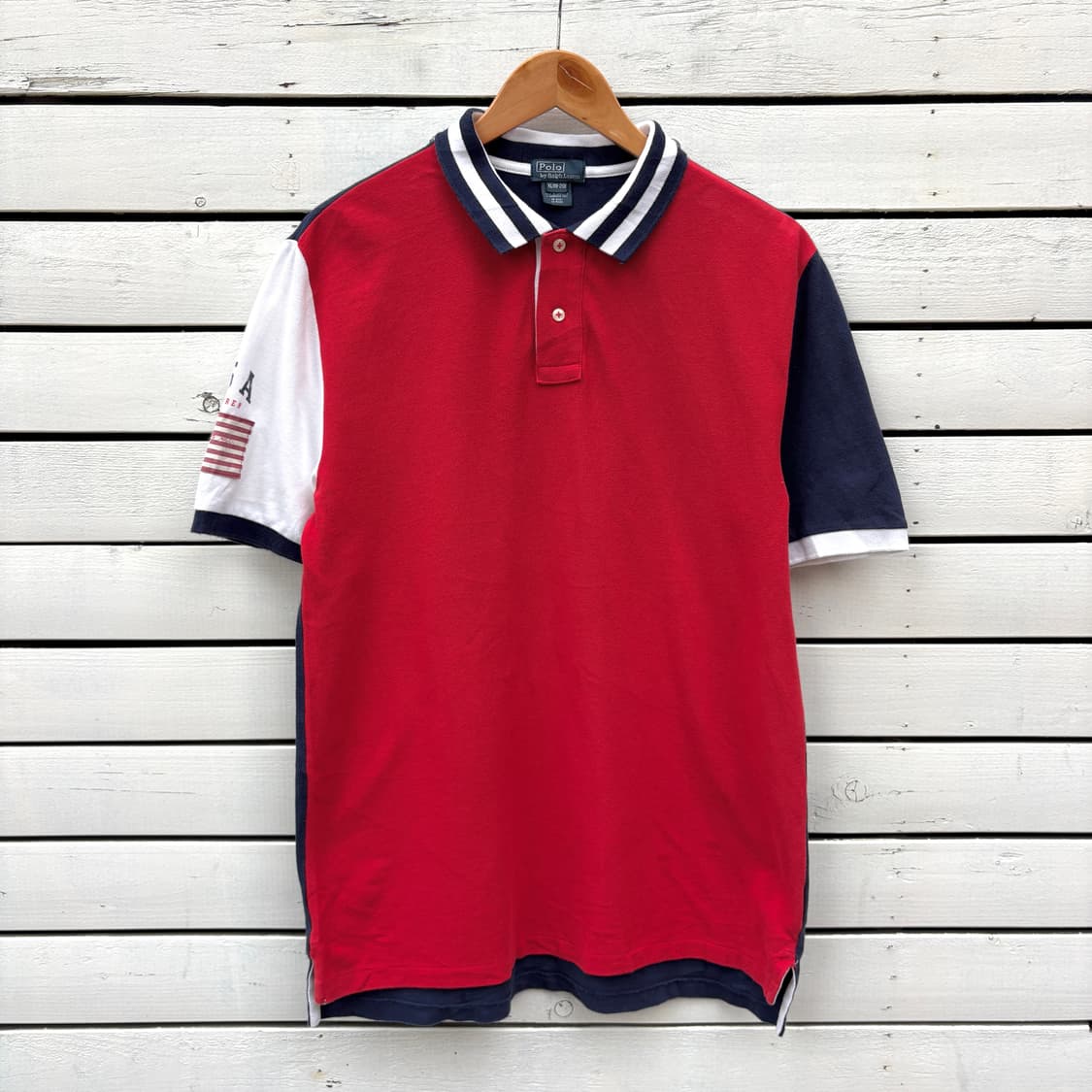 Polo 폴로 성조기 USA 반팔 카라티 상품이미지1