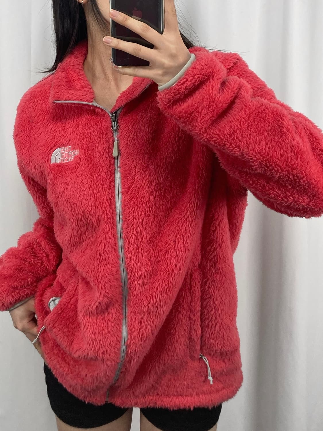 노스페이스 핑크 플리스 후리스 자켓 상품이미지1