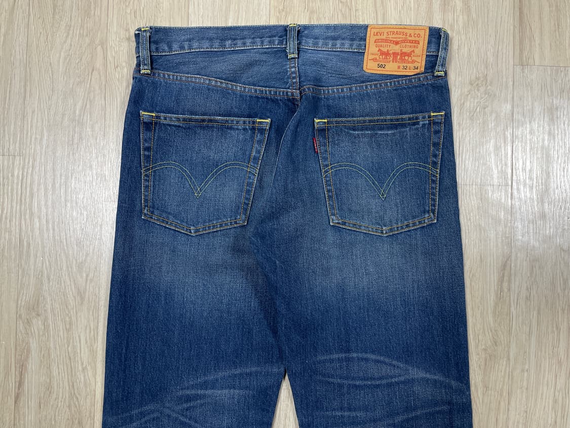32) 00's 리바이스 매장판 502 일자핏 워싱 데님팬츠 상품이미지8