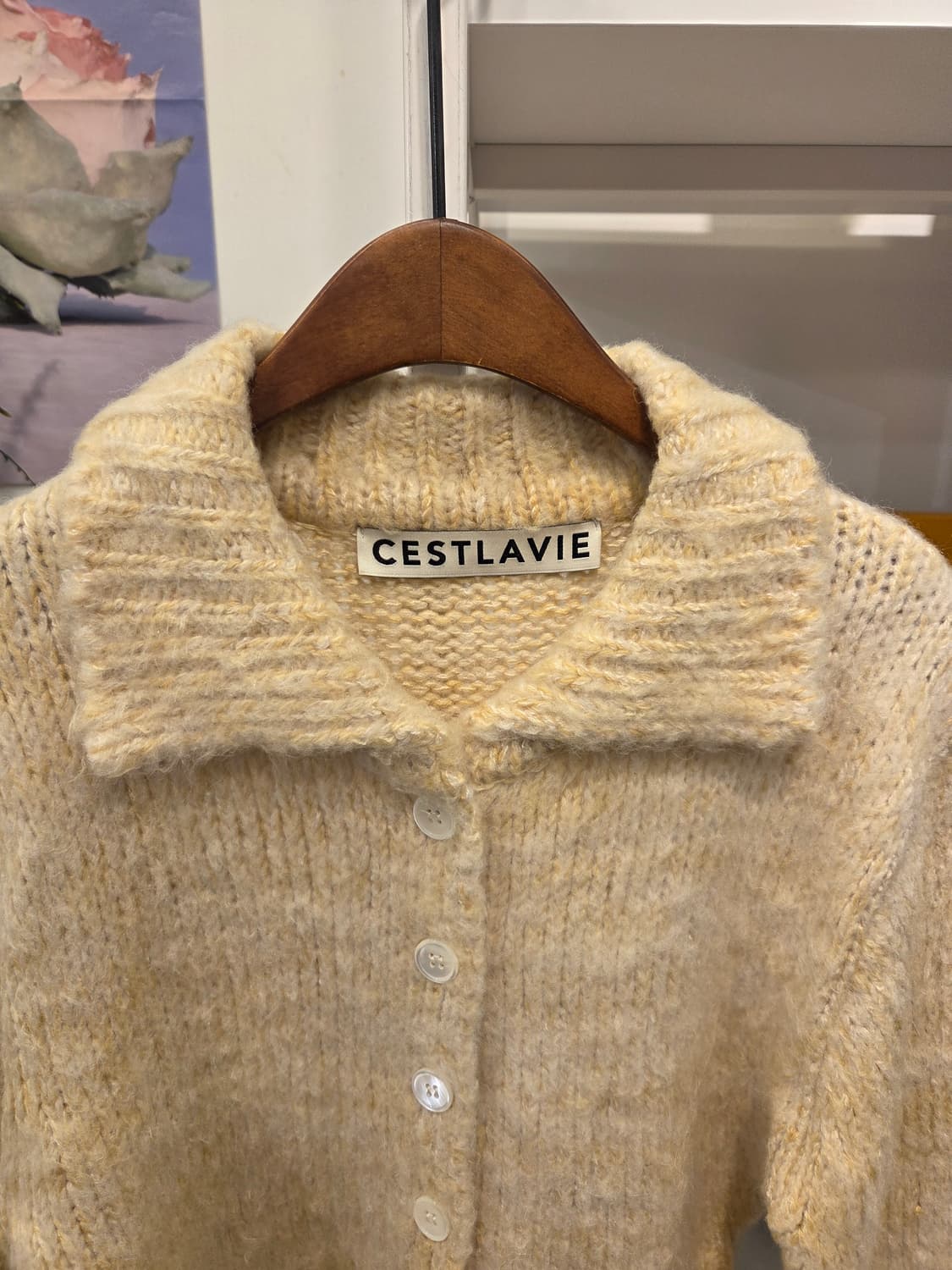 CESTLAVIE 세라비 카라  니트 가디건 상품이미지2