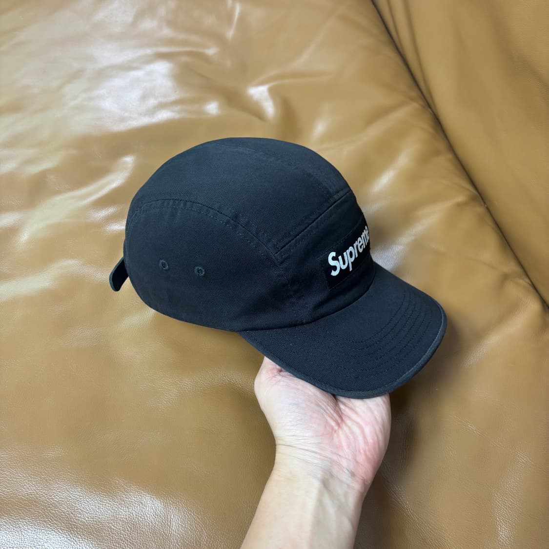 Supreme 슈프림 워시드 블랙 캠프캡 모자 (Washed Black) 상품이미지3