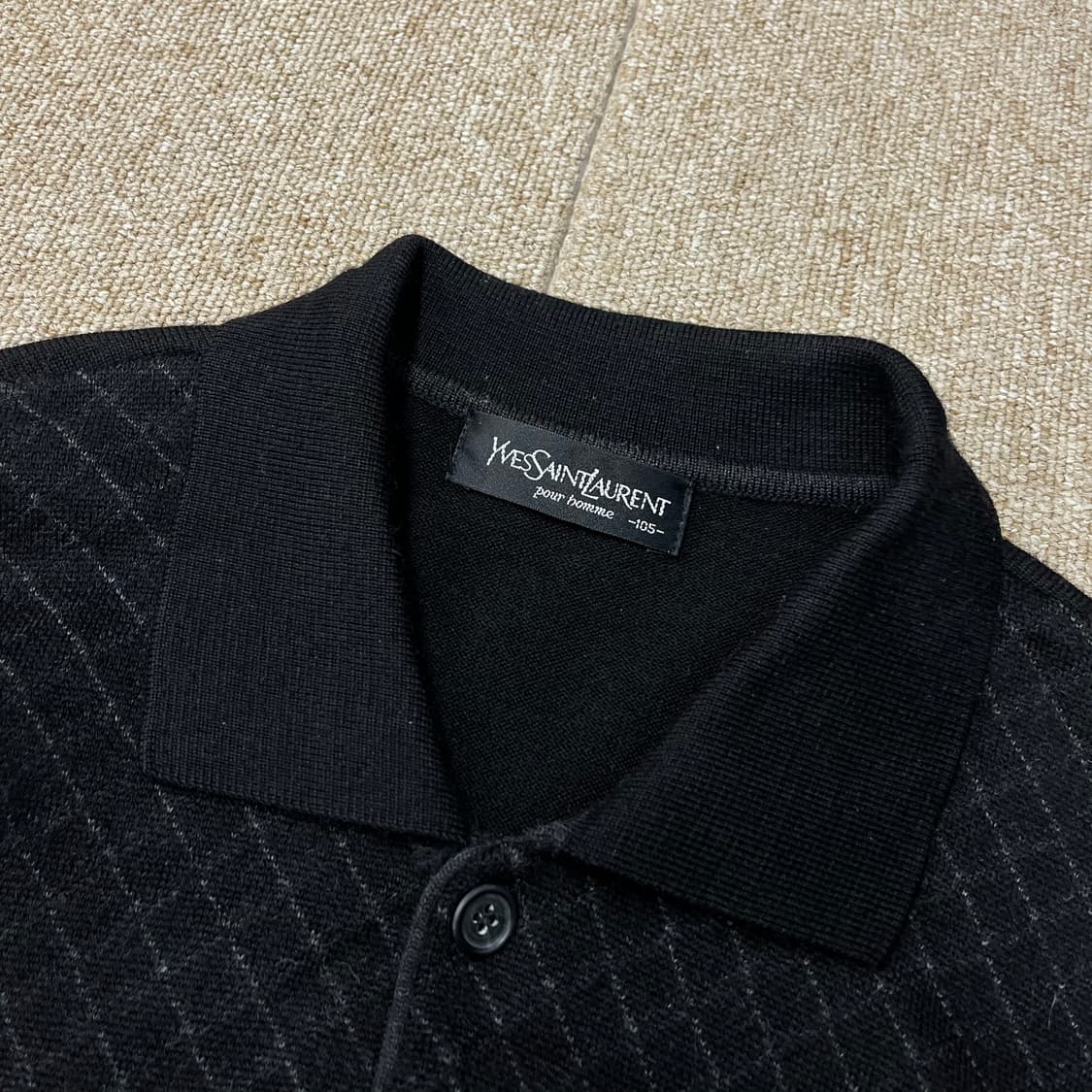 입생로랑 체크 니트 상품이미지5