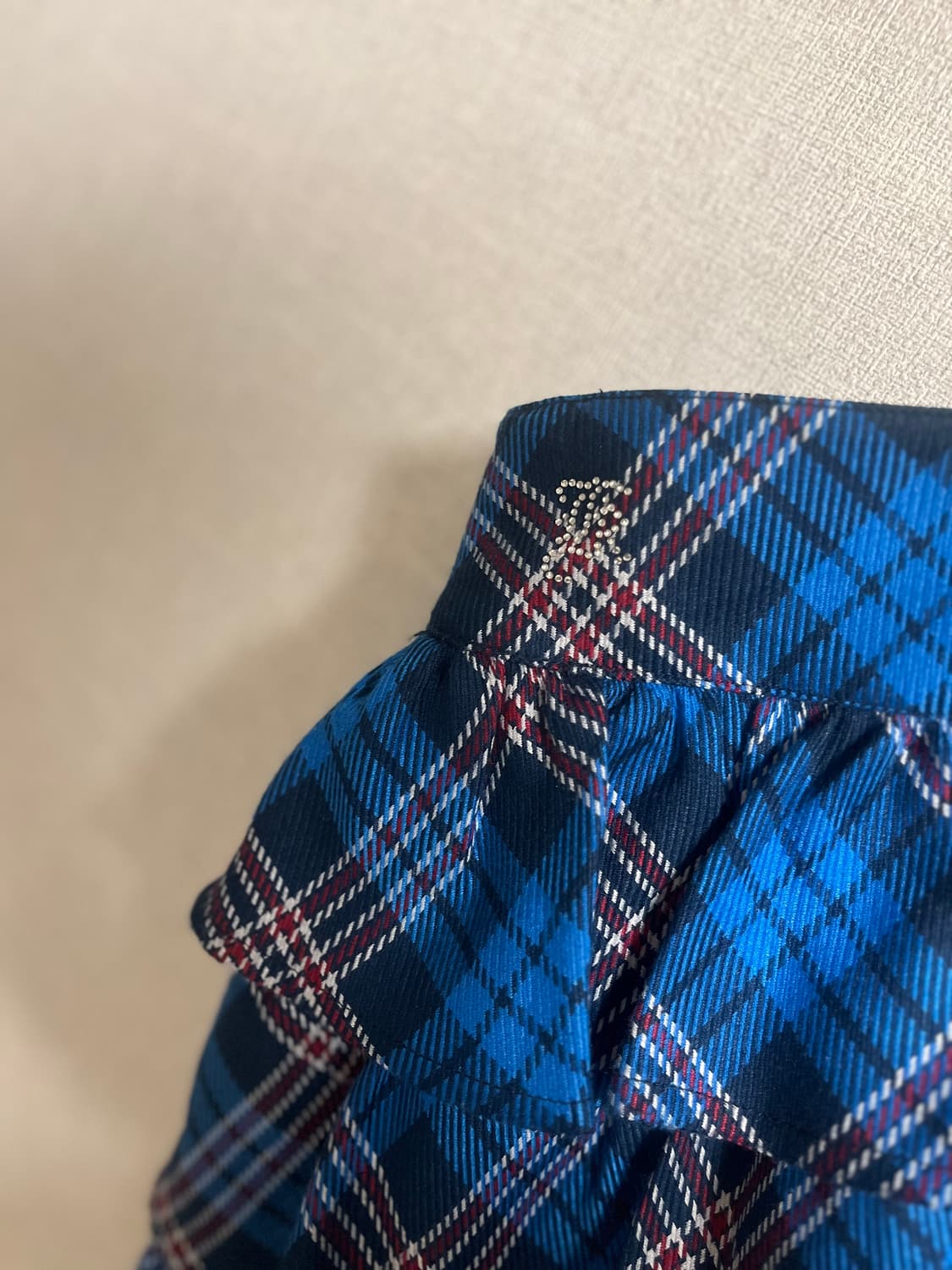 [펑크/나나깔] 블루 타탄체크 스커트 상품이미지3